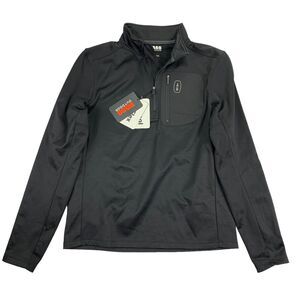 Bass Outdoor Mens Highline Trail Stretch 1/2-Zip Pullover Sweatshirt Black S